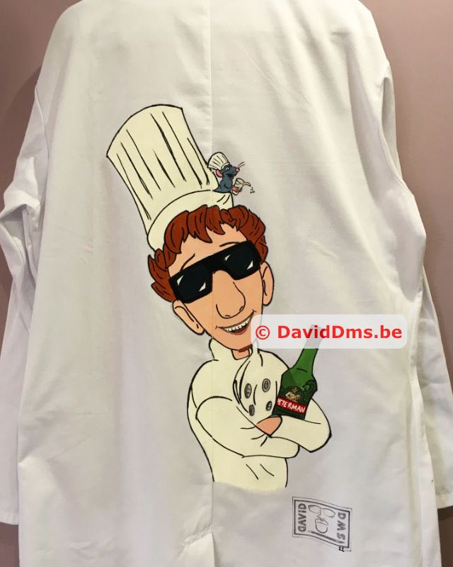 Tablier r&eacute;tho de la Saint Nicolas - Composition sur le th&egrave;me de Ratatouille