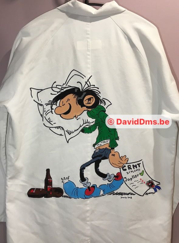 Tablier r&eacute;tho de la Saint Nicolas - Gaston Lagaffe