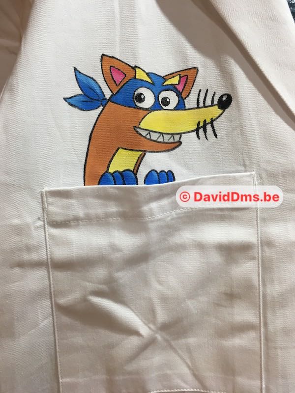 Tablier r&eacute;tho de la Saint Nicolas - Poche - Chipper de Dora